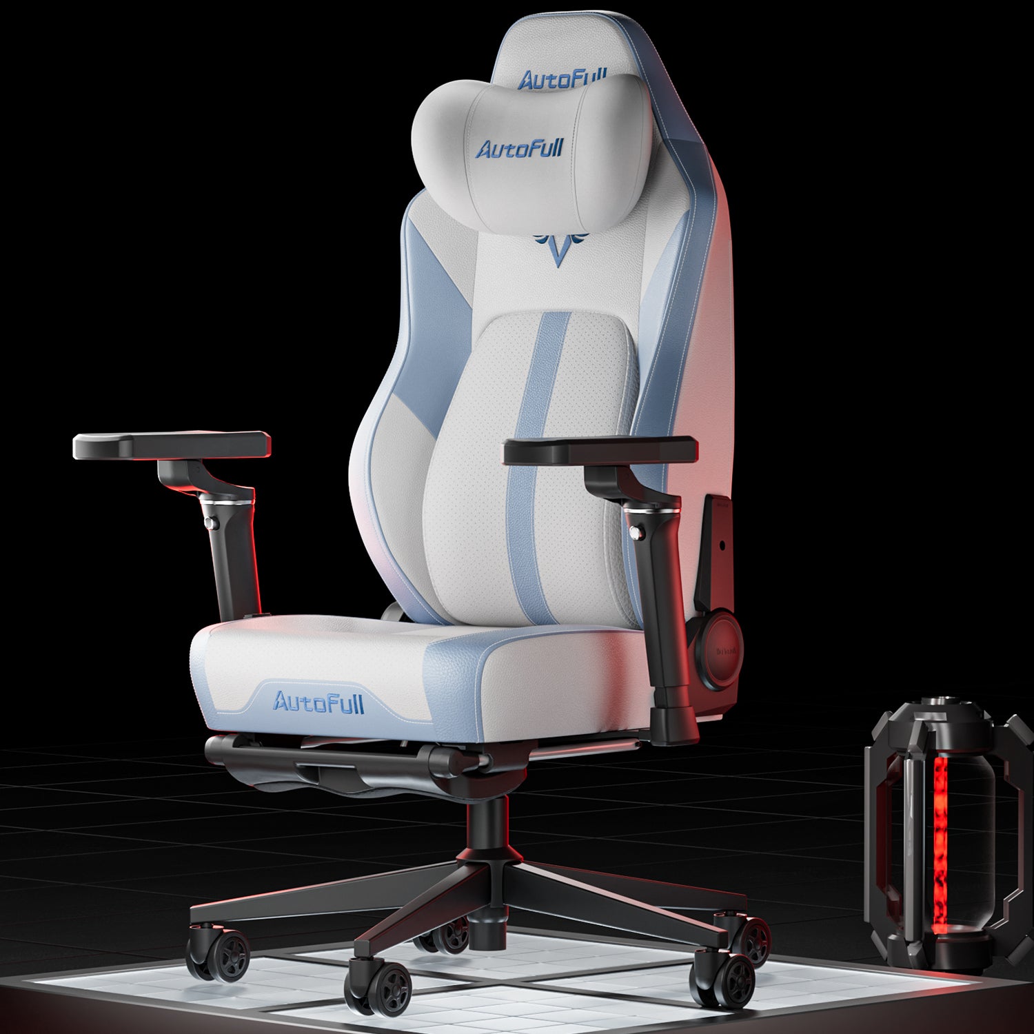 AutoFull M6 Ultra White Gaming Chair